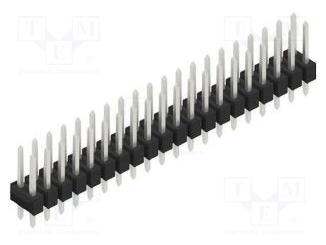 Connector: pin strips; pin header; male; PIN: 40; 2.54mm; THT; 2x20