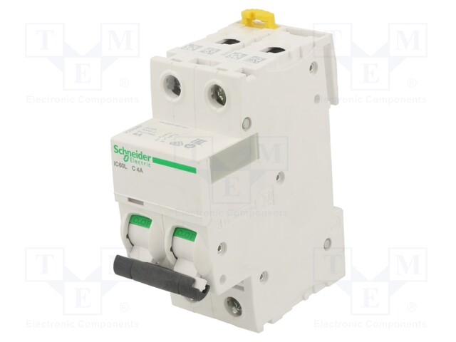 Circuit breaker; 230/400VAC; 100÷144VDC; Inom: 4A; Poles: 2; DIN