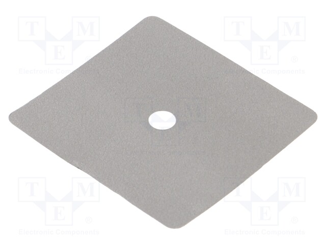 Heat transfer pad: graphite; L: 38mm; W: 36mm; Thk: 0.2mm; 20W/mK