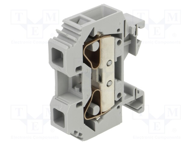 Splice terminal: rail; 0.2÷16mm2; ways: 1; terminals: 2; grey; TS35