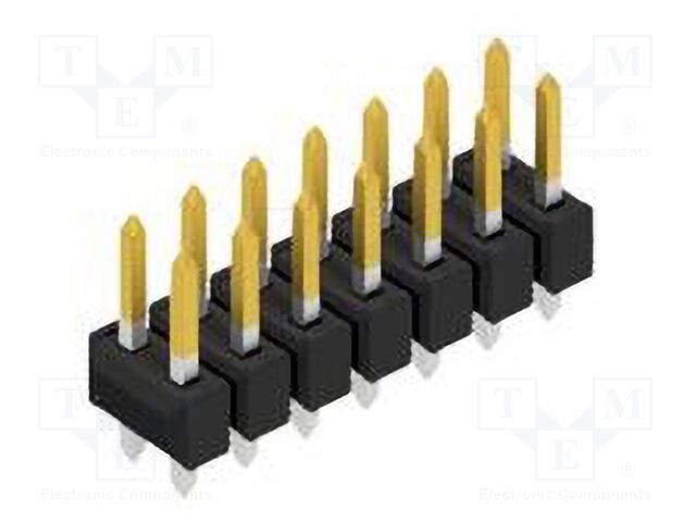 Connector: pin strips; pin header; male; PIN: 14; 2.54mm; THT; 2x7