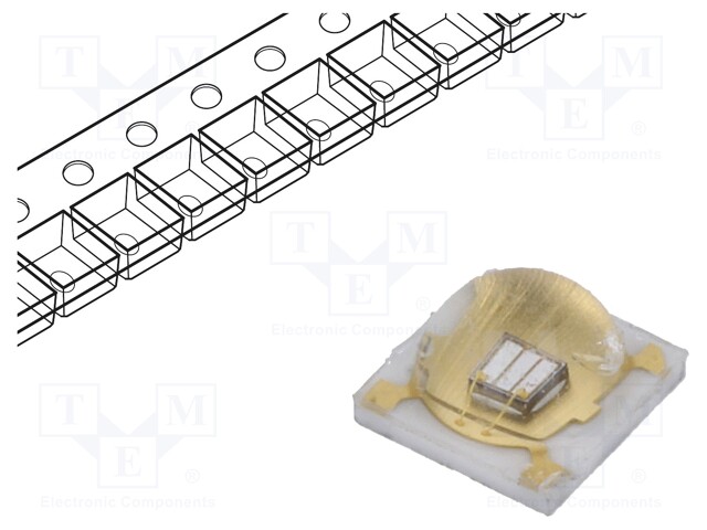 LED; 3.45x3.45x2.13mm; ultraviolet; 130°; 500mA; λd: 370-380nm