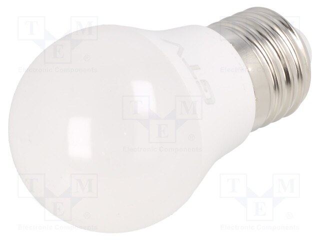 LED lamp; cool white; E27; 230VAC; 255lm; 3W; 160°; 6400K