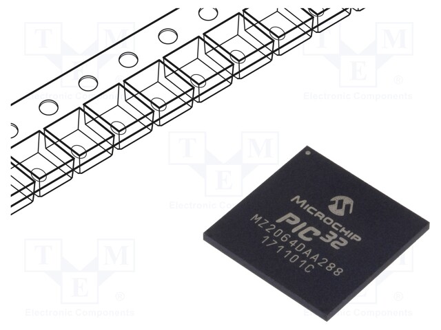 PIC microcontroller; Memory: 2048kB; SRAM: 640kB; 2.2÷3.6VDC; SMD