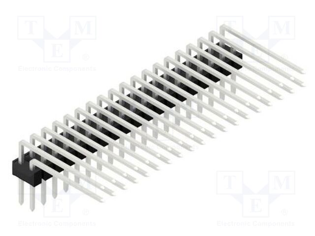 Connector: pin strips; pin header; male; PIN: 38; 2.54mm; THT; 2x19