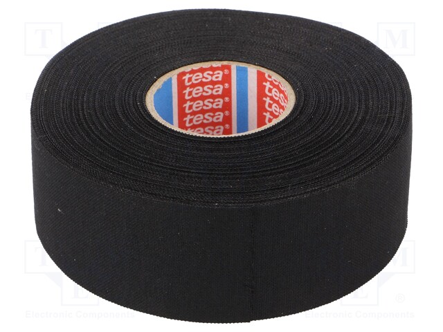 Fabric tape; PET wool; W: 38mm; L: 25m; black