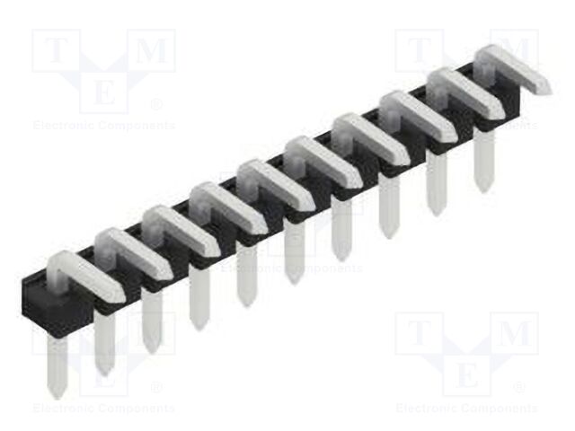 Connector: pin strips; pin header; male; PIN: 10; 2.54mm; THT; 1x10