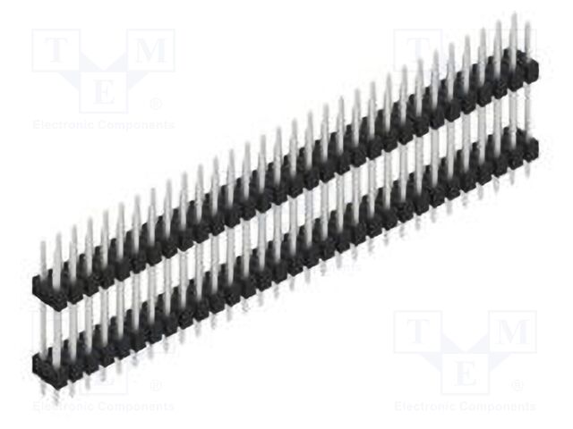 Connector: pin strips; pin header; male; PIN: 62; 2.54mm; THT; 2x31