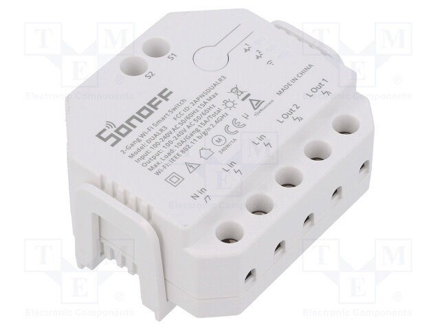 Two-channel controller; 100÷240VAC; -10÷40°C; P: 2.2kW; OUT: 2