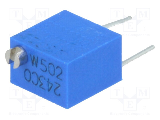 Potentiometer: mounting; vertical,multiturn; 5kΩ; 250mW; ±10%