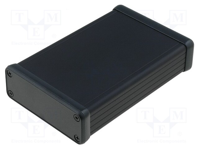 Enclosure: with panel; 1455; X: 78mm; Y: 120mm; Z: 27mm; aluminium