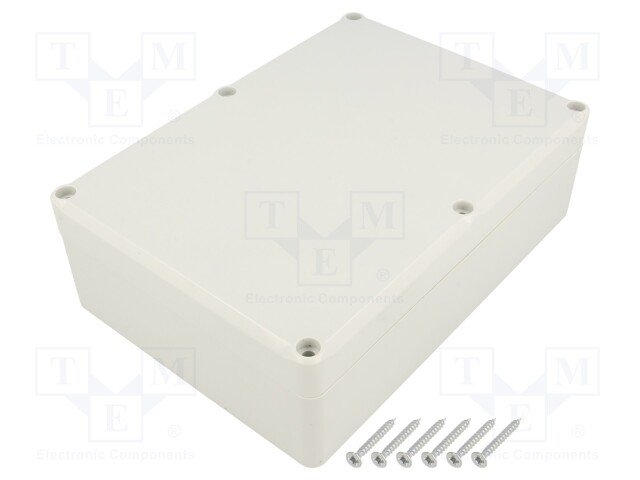 Enclosure: multipurpose; X: 126mm; Y: 176mm; Z: 57mm; ABS; grey; IP65