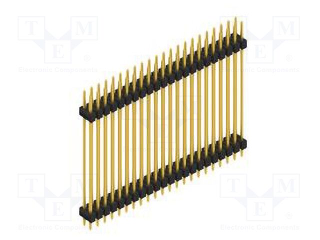 Connector: pin strips; pin header; male; PIN: 44; 2.54mm; THT; 2x22