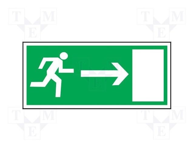 Safe condition sign; W: 150mm; H: 300mm; FLA; photoluminescent