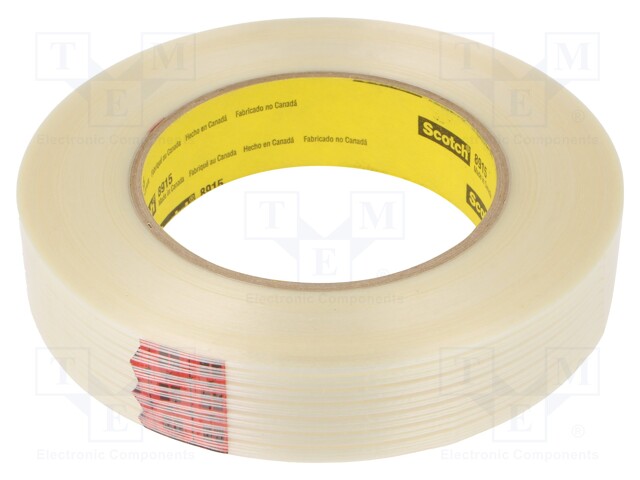 Tape: fixing; W: 24mm; L: 55m; Thk: 0.15mm; synthetic rubber; 3%