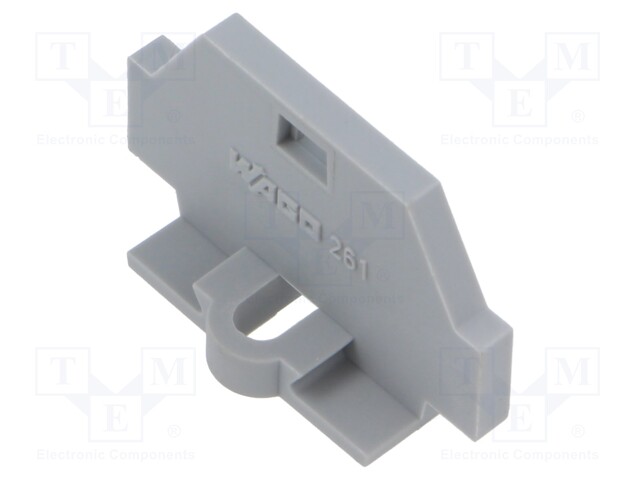 End plate; grey