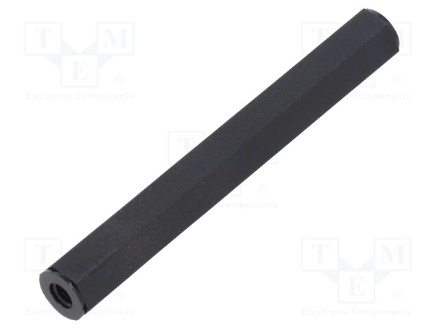 Screwed spacer sleeve; cylindrical; polyamide; M5; 65mm