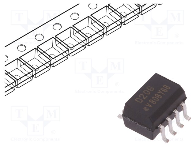 Optocoupler; SMD; Channels: 2; Out: transistor; Uinsul: 5.3kV
