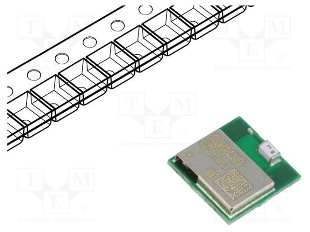 Module: Bluetooth Low Energy; GPIO,I2C,SPI,UART; SMD; 4.1; GFSK