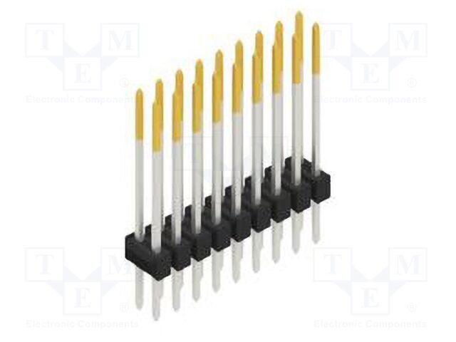 Connector: pin strips; pin header; male; PIN: 18; 2.54mm; THT; 2x9