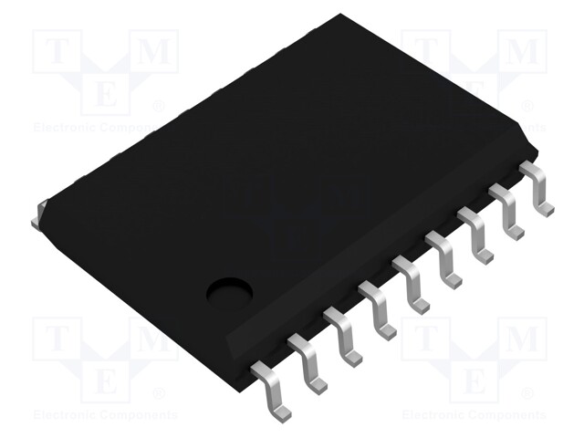 PIC microcontroller; Memory: 8kB; SRAM: 256B; EEPROM: 128B; SMD