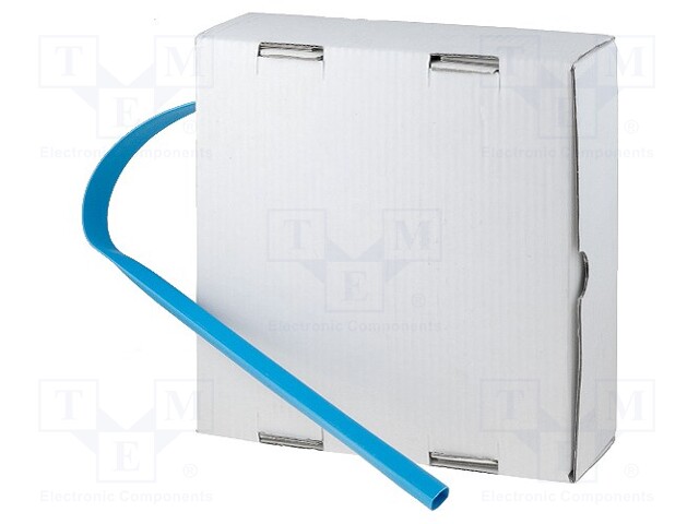 Heat shrink sleeve; glueless; 2: 1; 19.1mm; blue; polyolefine