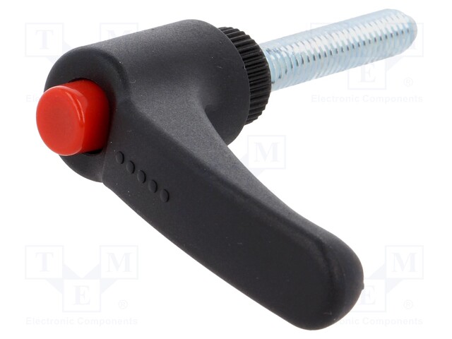 Lever; adjustable; Thread len: 40mm; Lever length: 63mm; -30÷130°C