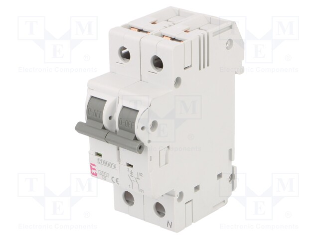 Circuit breaker; 230/400VAC; Inom: 4A; Poles: 1+N; DIN; Charact: B