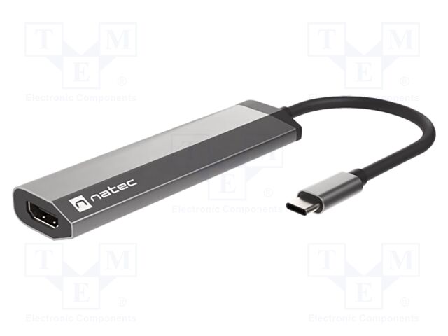 Hub USB; HDMI socket,USB A socket x2,USB C socket,USB C plug