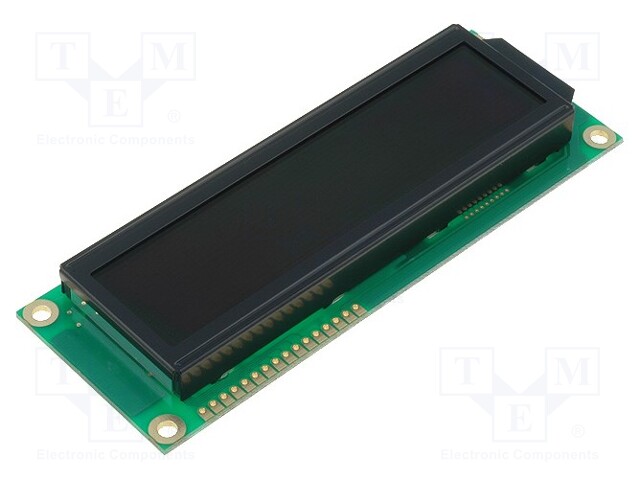 Display: LCD; alphanumeric; FSTN Negative; 16x2; 122x44x13.6mm