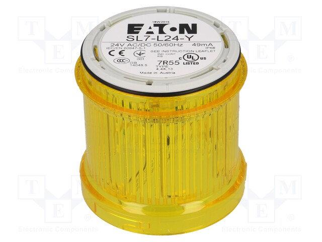 Signaller: lighting; continuous light; Colour: yellow; LED; IP66