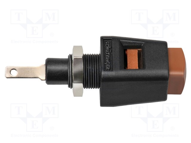 Laboratory clamp; brown; 70VDC; 16A; Contacts: nickel; -25÷90°C