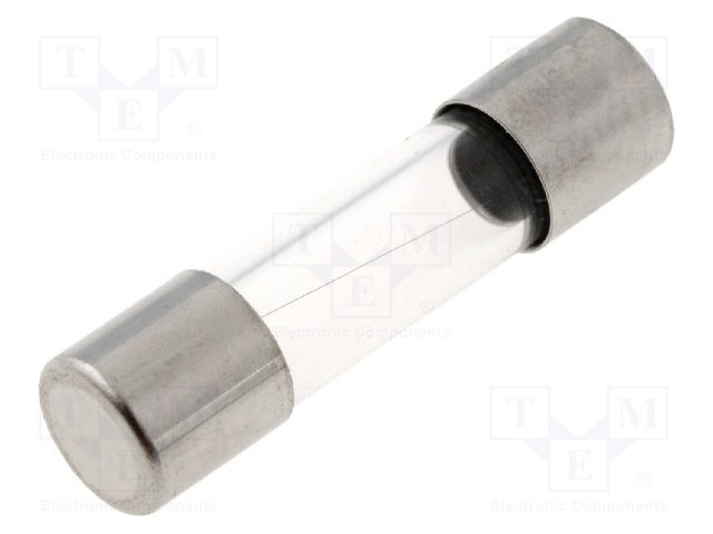 Fuse: fuse; medium time-lag; 1.25A; 250VAC; cylindrical,glass