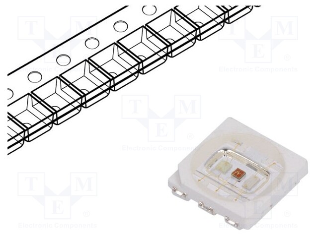 LED; SMD; 5050,PLCC6; RGB; 5x5x1.1mm; 120°; 2÷3/3÷4/3÷4V; 150mA