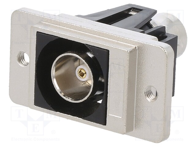 Coupler; BNC socket,both sides; 75Ω; silver; Series: DUALSLIM