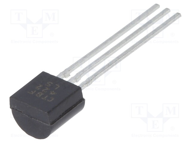 Transistor: NPN; bipolar; 250V; 0.5A; 0.8W; TO92