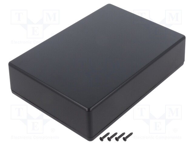 Enclosure: multipurpose; X: 125mm; Y: 175mm; Z: 45mm; TW; ABS; black