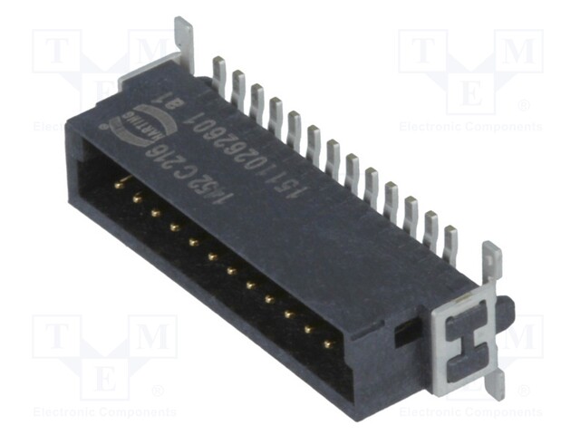 Connector: PCB to PCB; male; PIN: 26; 1.27mm; Series: har-flex; 2.3A
