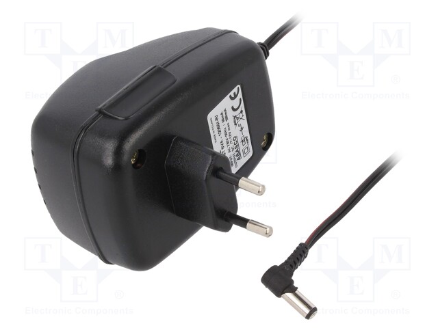 Power supply: transformer type; 12VDC; 0.5A; Out: 5,5/2,1; 6W