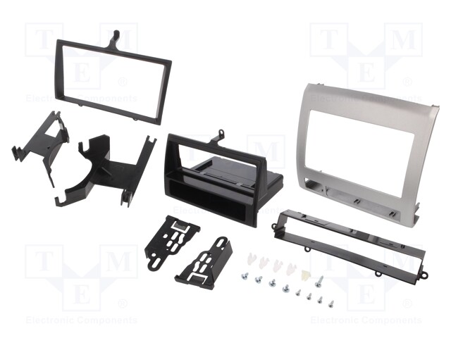 Radio mounting frame; Toyota; 1 DIN,2 DIN; grey