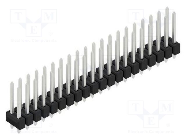 Connector: pin strips; pin header; male; PIN: 40; 2.54mm; THT; 2x20