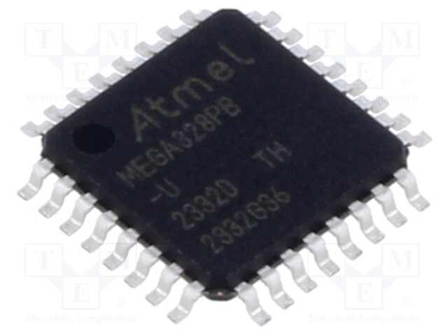IC: PIC microcontroller; Memory: 16kB; SRAM: 1kB; EEPROM: 256B; SMD