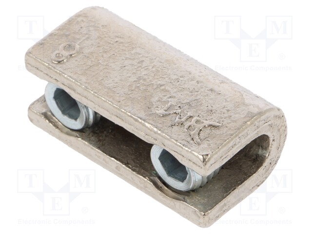35mm2; screw terminal; for cable; straight; Mat: brass; ways: 1
