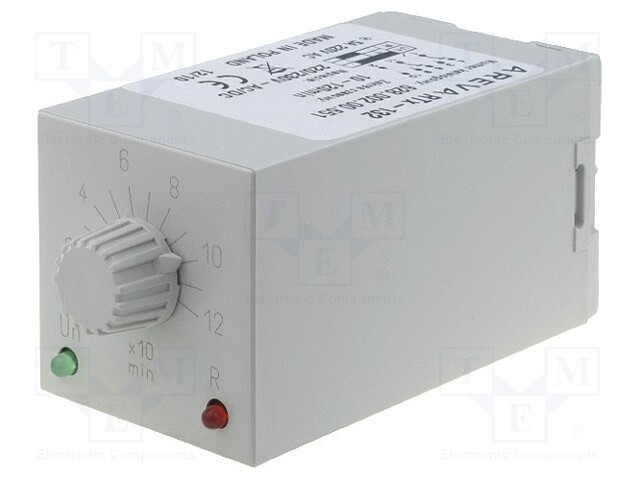 Timer; 10÷120min; DPDT; 230VAC/5A; 220÷230VAC; 220÷230VDC; undecal