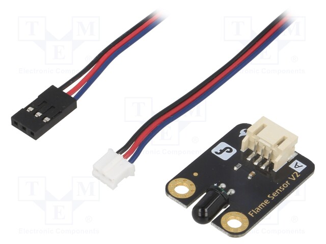 Sensor: flame; infrared; analog; 3.3÷5VDC; Channels: 1; Gravity