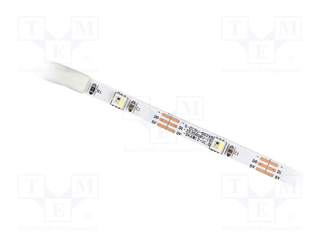 Programmable LED tape; RGBW; 3535; 5V; LED/m: 30; 5mm; white PCB