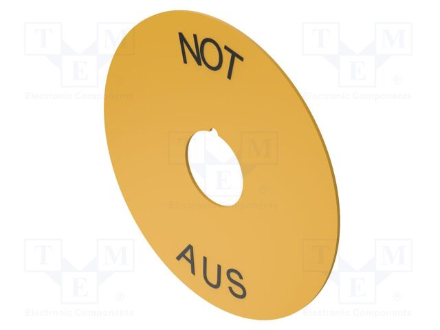 Description label; 22mm; OptoHiT; yellow; 90mm; plastic