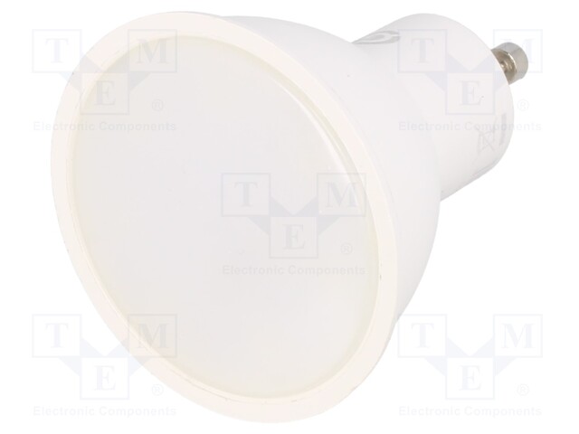 LED lamp; cool white; GU10; 230VAC; 260lm; 3W; 120°; 6400K
