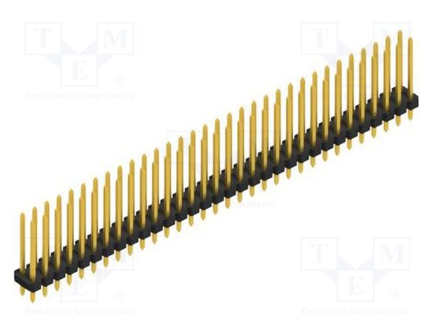 Connector: pin strips; pin header; male; PIN: 64; 2.54mm; THT; 2x32