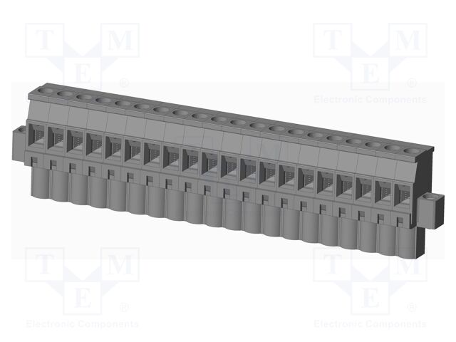 Connector: pluggable terminal block; plug; female; angled 90°